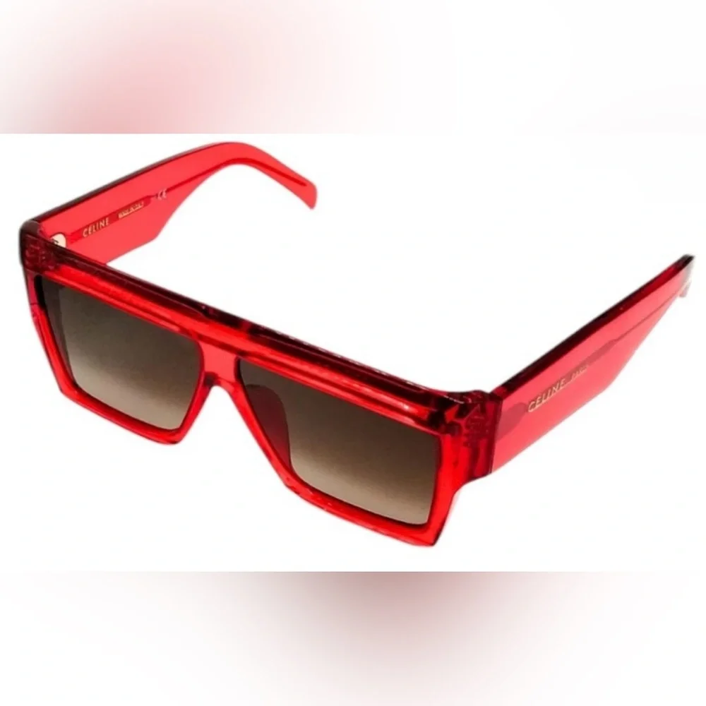 Authentic Celine Shield Sunglasses w/ Box + Dust Cover Bag - Picture 2 of 7